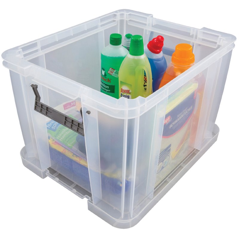 Fellowes ProStore boîtes de rangement, 36 litres, transparent, lot de 3